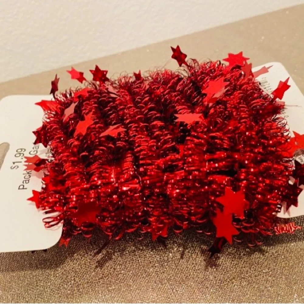 Red Christmas Tinsel